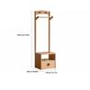 EHVYBDX Entryway Coat Rack Small Clothes Storage Rack Bedroom Home Bedside Table Wooden Coat Rack Floor-standing Clothes Rack Freestanding view 2