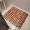 Blazea Bathroom Floor Wood Bath Mat, 12 16 20 24 30 36 in Indoor Outdoor Shower Bath Mat, Non-Slip Natural Slatted Platform for Bathtub Kitchen Doorway(70x120cm (27 1/2x47 1/4")) view 1