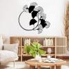 Ginkgo Leaf Metal Wall Art, Ginkgo Leaves Wall Hanging, Flower Wall Decor, Metal Flower Wall Art, Plant Wall Art, Metal Leaf Wall Decor, Wall Decor for Bedroom (White, 39"x39"|100x100cm) view 2