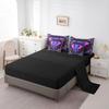 Erosebridal Exotic Elephant Queen Comforter Set 7 Piece Boho Chic Animal Floral Bed in A Bag Bohemian Hippie Bedding Set with Sheet Set and Pillow Covers,Reversible Black Bed Set view 4