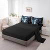 Erosebridal Kids Panda Bed in A Bag King Cute Black White Music Giant Panda Comforter Set 7 Piece for Boys Girls,Headset Musical Note Bedding Set Animal Bear Cat Bed Sheets with Comforter view 4