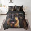 Erosebridal Police Dog Bed in A Bag Queen German Shepherd Comforter Set 7 Piece for Kids Adults,Loyalty Animal Bedding Set Dog Bed Sheets Set with Comforter view 1