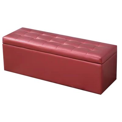 LYXXJRYBHD Ottomanwith Storage, Storage Benches, Storage Bench for Bedroom, Padded Seat, Storage Bench for Bedroom, Living Room(Gin red,100cm/39.3in)