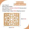 Hanging Room Divider Panels From Ceiling, Wall Partition Semi Privacy Screen Sheer Separator for Bedroom/Kitchens/Store/Restaurant Booth/Open Space, Hollow Out Wood-Plastic Panel(Natural b,10Pcs) view 2