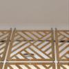 Hanging Room Divider, Partitions Panel Screen, Living Room Bedroom Restaurant Booth Wall Separator Wood Plastic Panels Hollow DIY Decor for High Ceiling Homes, 1-100 Pieces Optional(Natural b,40Pcs) view 4