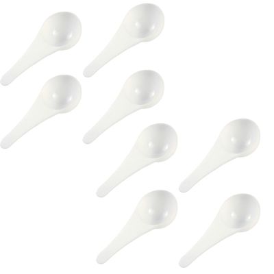 8 Pcs 30ml Plastic Measuring Spoons Measuring Scoops Milk Powder Scoops Short Handle Teaspoon For Cosmetics Powder Liquid