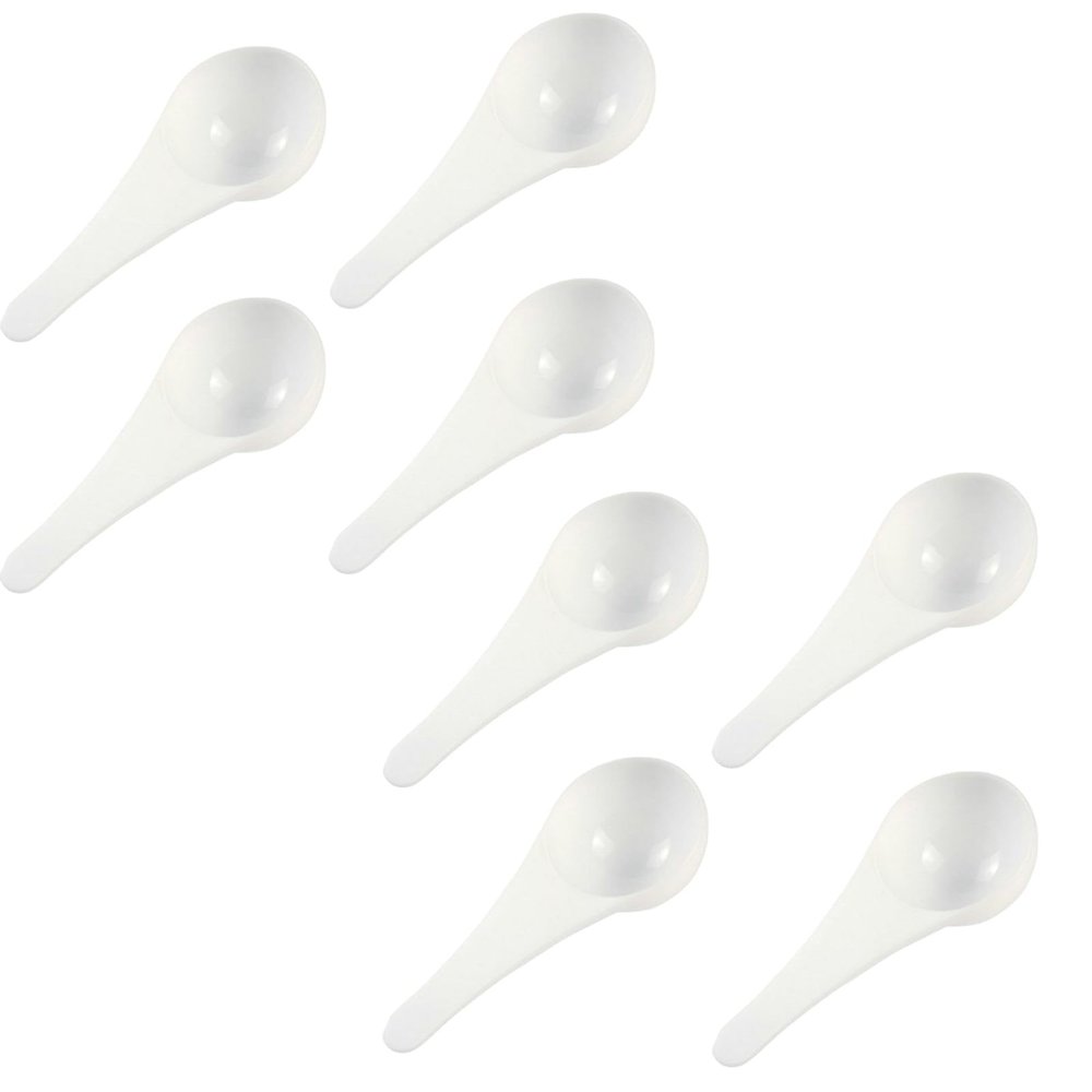 8 Pcs 30ml Plastic Measuring Spoons Measuring Scoops Milk Powder Scoops Short Handle Teaspoon For Cosmetics Powder Liquid