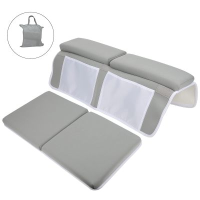 Bath Kneeling pad, Bath Kneeler with Elbow Rest Pad Set, with Toy Organizer, 1.5inThick, for Elbow,Knee and Arm Support Bathtub Kneeling Pad Set, Quick Drying