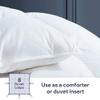 Maple&Stone Down Comforter Full Size, Heavyweight Duvet Insert with 8 Corner Tabs, Extra Fluffy Comforter with Cotton Cover, Luxury Hotel Bedding (82 x 86 Inches, White) view 3