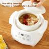 200W Mini Ceramic Stew Cooker, 1L Electric Slow Cooker Porridge Soup Pot with Overheat and Automatic Power Off, for Porridge and Soup Making view 4