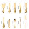 GOODJAYVEN Silverware Flatware Set, 18-piece Stainless Steel Dessert Knife And Fork Cheese Knife Set Bread Slicer Butter Knife Cheese Knife(Rose Gold) view 2