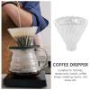 HOLIDYOYO Spiral Pattern Glass Coffee Filter Hand-poured Filter Dripper for Coffee Making Reusable Sturdy and Easy to Cle view 4
