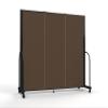 Screenflex Standard Room Divider with Metal Frame, Folding Portable Partition Privacy Walls for Schools and Offices 6' Tall x 8'7" Wide Walnut view 1