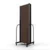 Screenflex Standard Room Divider with Metal Frame, Folding Portable Partition Privacy Walls for Schools and Offices 6' Tall x 8'7" Wide Walnut view 3