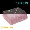 Elegant Comfort Glow in The Dark Lightweight Throw Blanket - Ultra Soft, Fuzzy and Cozy Luminous Blanket - All Season Decorative for Kids Throw Blankets, 50 X 60 inches, Star Light view 3