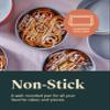 Caraway Non-Stick Ceramic 9 Circle Pans - Naturally Slick Ceramic Coating - Non-Toxic, PTFE & PFOA Free - Perfect for Birthday Cakes, Tartes, & More - Sage view 3