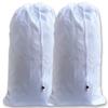 eco2go (2 Pack) Large Heavy Duty White Laundry Bags, Drawstrings, Lock Closures view 1