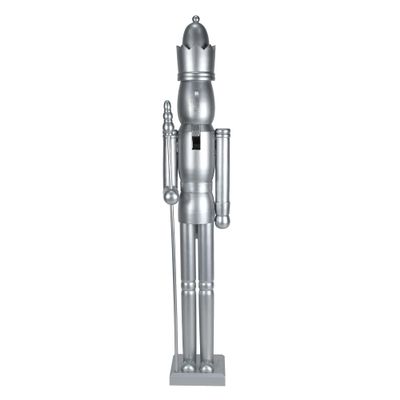 Jeco Inc. 36 Inch Wooden Silver King Nutcracker