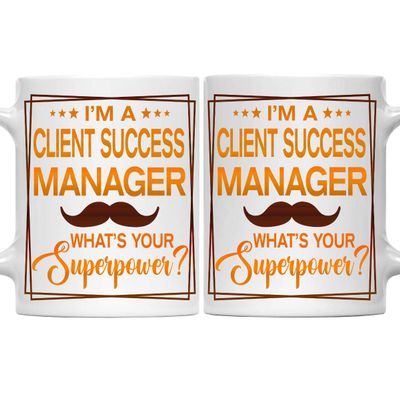 MONIZILUCKY Client Success Manager Mug, Client Success Manager Gift, Gift for Client Success Manager, Client Success Manager Retirement Gift - 11oz White Ceramic Coffee Mug - Christmas, Thanksgiving