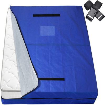 KGBNYSS Mattress Storage Bags Single Mattress Protector with Zipper and 8 Sturdy Handles, Mattress Storage Bag, Waterproof(77 x 42 x 15''), Blue