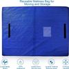 KGBNYSS Mattress Storage Bags Single Mattress Protector with Zipper and 8 Sturdy Handles, Mattress Storage Bag, Waterproof(77 x 42 x 15''), Blue view 3