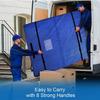 KGBNYSS Mattress Storage Bags Single Mattress Protector with Zipper and 8 Sturdy Handles, Mattress Storage Bag, Waterproof(77 x 42 x 15''), Blue view 4