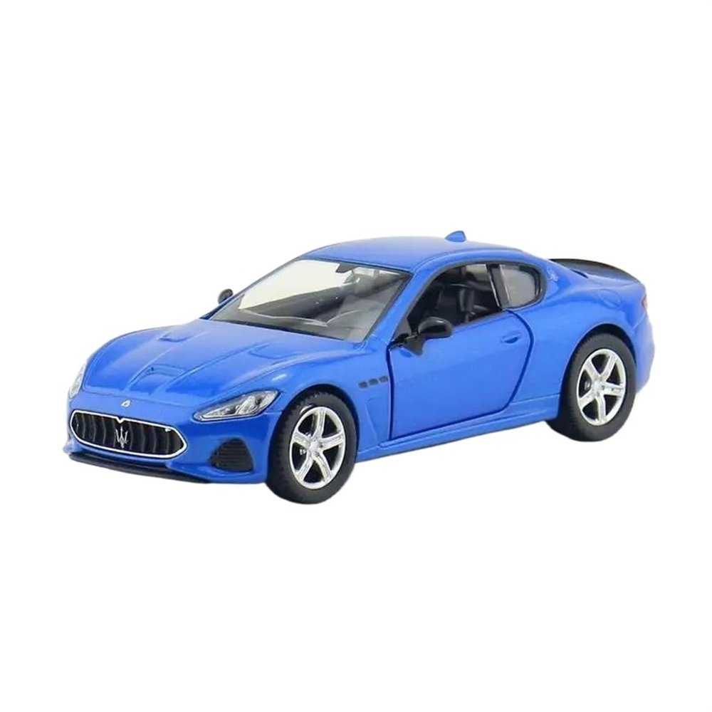 SUNSUNLY Display Cars 1:36 for Maserati GranTurismo GT Car Diecast Model Pull Back Doors Openable Collect Souvenirs Collection or Gift(Blue)