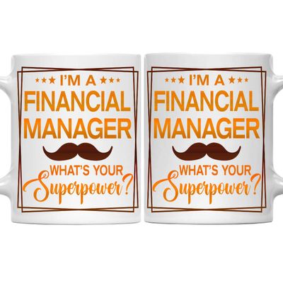 Financial Manager Mug, Financial Manager Gift, Gift for Financial Manager, Future Financial Manager, Retirement Gift for Financial Manager - 11oz White Ceramic Coffee Mug - Christmas, Thanksgiving