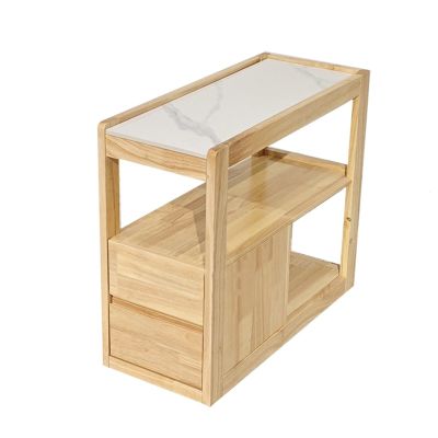 GLigeT Couch Tables Removable Solid Wood Sofa Sideboard Side Cabinets Corner Cabinet Storage Cabinet Narrow Sideboard Living Room Side Table Side Table(70x30x60cm,A)
