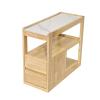 GLigeT Couch Tables Removable Solid Wood Sofa Sideboard Side Cabinets Corner Cabinet Storage Cabinet Narrow Sideboard Living Room Side Table Side Table(70x30x60cm,A) view 1