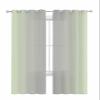 Light Green Grey Sheer Curtains 72 Inch Length 2 Panels Set,Ombre Modern Minimalist Gradient Color Grommet Kitchen Curtains Sheer Window Curtain for Living Room Bedroom Light Airy Privacy Drapes 52x72 view 2