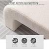 LMYYDES Boucle Bench, End of Bed Bench, Rectangular Bench, Modern Sherpa Bench, Velvet Sherpa Ottoman Bench, for Bedroom Hallway,Brown-80cm view 4