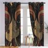 African Queen Curtains for Bedroom - 108 Inch Length 2 Panels Set, Ethnic Beauty Print Blackout Curtains for Living Room, Room Darkening Thermal Curtains & Drapes, Grommet Window Treatments -ZP&245 view 2