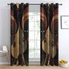 African Queen Curtains for Bedroom - 108 Inch Length 2 Panels Set, Ethnic Beauty Print Blackout Curtains for Living Room, Room Darkening Thermal Curtains & Drapes, Grommet Window Treatments -ZP&245 view 3