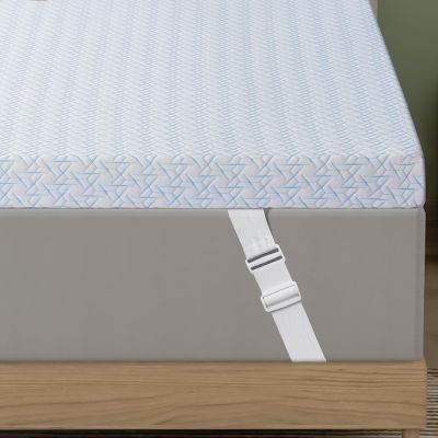 3 Inch Twin Size Firm Mattress Topper, Cooling Gel Memory Foam Mattress Topper for Pressure Relief, Extra Firm Mattress Topper Non-Slip Design with Removable & Washable Cover, CertiPUR-US
