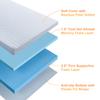 3 Inch Twin Size Firm Mattress Topper, Cooling Gel Memory Foam Mattress Topper for Pressure Relief, Extra Firm Mattress Topper Non-Slip Design with Removable & Washable Cover, CertiPUR-US view 3