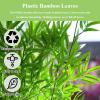 Indoor Outdoor Artificial Fake Bamboo Tree Privacy Fence,DIY Decor Screen Fake Bamboo Silk Faux Tree Plant,Faux Bamboo Greenery Wall,Outdoor Artificial Fake Bamboo 3.3,3.9,4.9,5.9,6.5ft Tall(70 Bamboo view 4