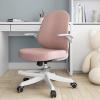 ORGBBAPL Ergonomic Kids Chair with Footrest,Flips Up Arms Kids Desk Chair with Wheels,Study Chair for Boys Girls Computer Swivel Chair,Height Adjustable, Pink view 1