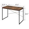 Gaming Table Plenty Leg Room Modern Simple Style pc Gaming Desk Space-Saving Game Desk Easy to Assemble Computer Table Desk view 2