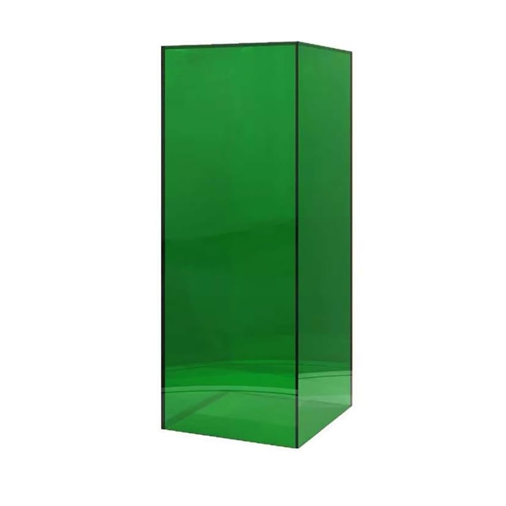 Acrylic Event Cake Display, Rectangular Cylinder Wedding Props, Prom/Fiestas/Podium Decor Champagne Display Table Pedestal, Vase Shopping Mall Display,Suit for Walk-In Closet,Green l