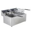 GarveeHome Commercial Deep Fryer - 12 L x 2 Dual Tank, 24 L /25 QT Capacity, 3600W, 110V, with 2 Frying Baskets, Countertop Deep Fryer with Temperature Control, Perfect for Kitchen & Restaurant view 1