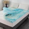 3 Inch 5-Zone Queen Memory Foam Mattress Topper, Gel Infused Foam Mattress Topper for Pressure Relief, CertiPUR-US Certified Queen Bed Topper,Blue, 60"80" view 1
