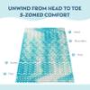 3 Inch 5-Zone Queen Memory Foam Mattress Topper, Gel Infused Foam Mattress Topper for Pressure Relief, CertiPUR-US Certified Queen Bed Topper,Blue, 60"80" view 4