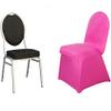 Balsa Circle 25 pcs Fuchsia Spandex Stretchable Banquet Chair Covers for Party Wedding Linens Decorations Dining Ceremony Reception Supplies view 2