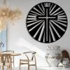 Mimiso Metal Wall Art,Crosses Wall Art Decor,Christian Religious Jesus Cross Metal Wall Decor, Christian Home Gift, Faith Decor, Easter Home Decor Art(Black,39"39") view 2