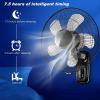 icVantA Wall Mount Fans Intelligent Timed Cooling Wall Fan,Remote Control Oscillating Fan,3 Speed Heavy-Duty Electric Fan - for Industrial Commercial Residential Greenhouse,Mecanical (Mecanical) view 2
