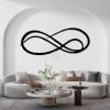 Infinity Metal Wall Decor, Infinity Wall Art, Unlimited Symbol Sign, Abstract Wall Art, Abstract Metal Wall Hanging, Wall Decor for Bedroom, Living Room, Wedding Gift (Gold, 23"x59"|59x150cm) view 3