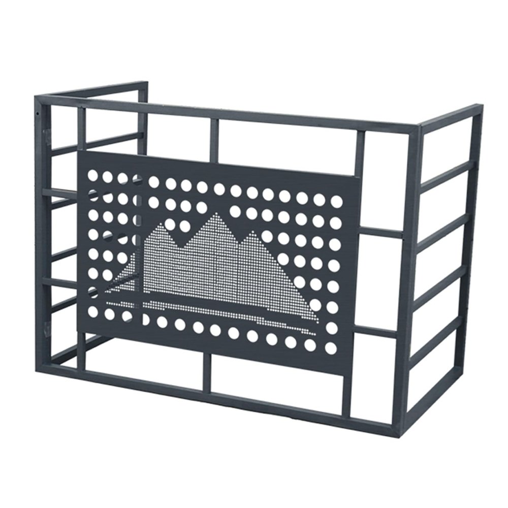 Outdoor Unit Air Conditioner Cover, Fence to Hide Air Conditioner, Mini Split Bracket, Outdoor Condenser Protection Cover, Air Conditioner Cover for Indoor and Outdoor Use(Gray,110x60x80cm/43.3x23.6x3