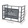 Outdoor Unit Air Conditioner Cover, Fence to Hide Air Conditioner, Mini Split Bracket, Outdoor Condenser Protection Cover, Air Conditioner Cover for Indoor and Outdoor Use(Gray,110x60x80cm/43.3x23.6x3 view 2