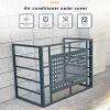 Outdoor Unit Air Conditioner Cover, Fence to Hide Air Conditioner, Mini Split Bracket, Outdoor Condenser Protection Cover, Air Conditioner Cover for Indoor and Outdoor Use(Gray,110x60x80cm/43.3x23.6x3 view 3